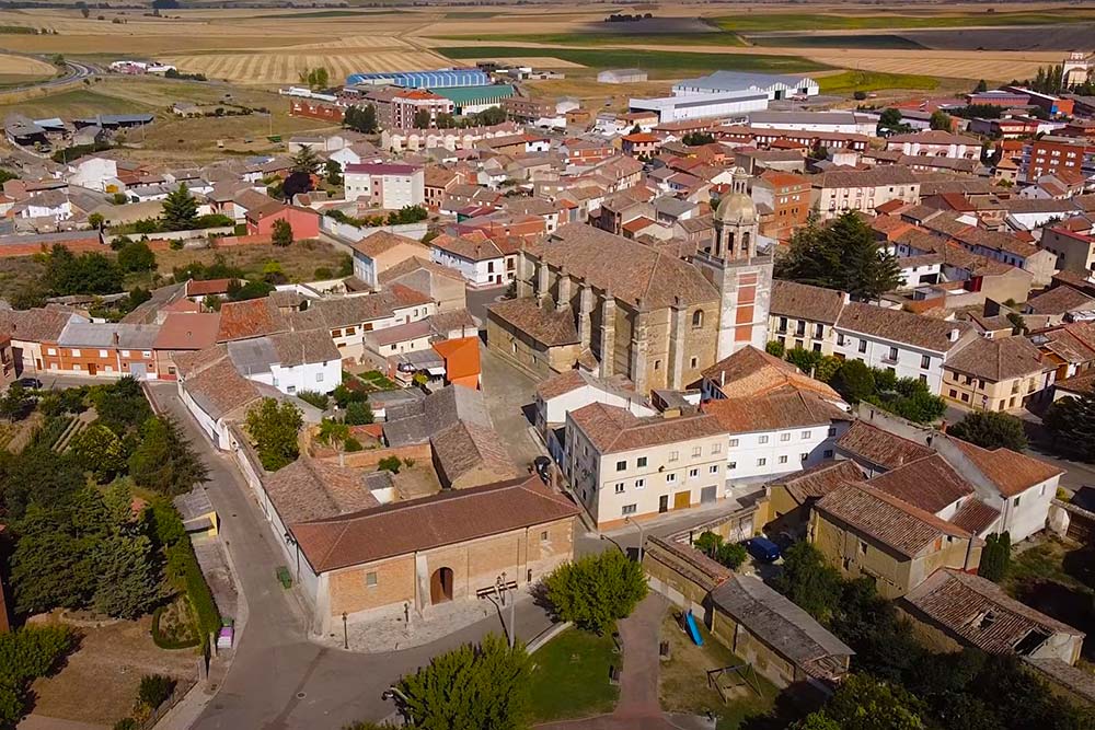 Carrión de los Condes vista aérea