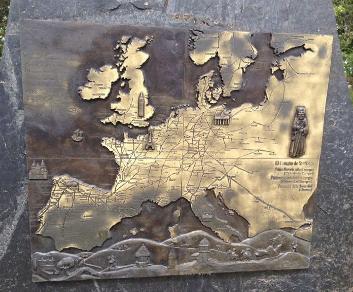 mapa camino de santiago