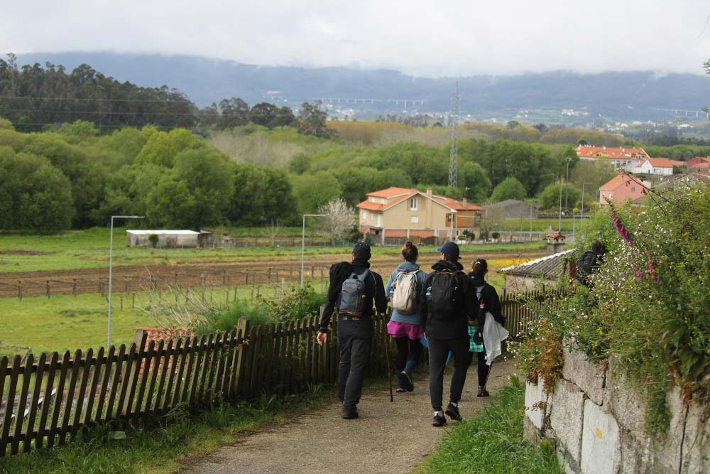 Pèlerins à San Martín del Camino